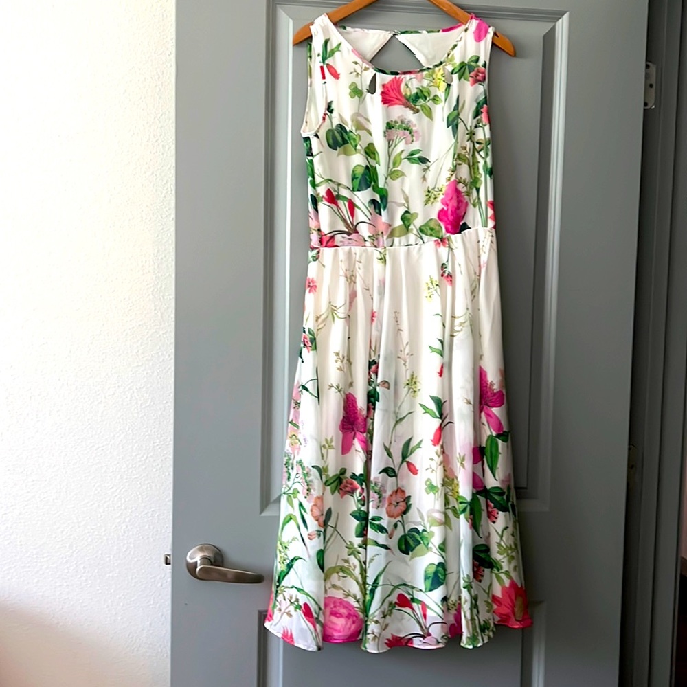 Colorful women midi dress